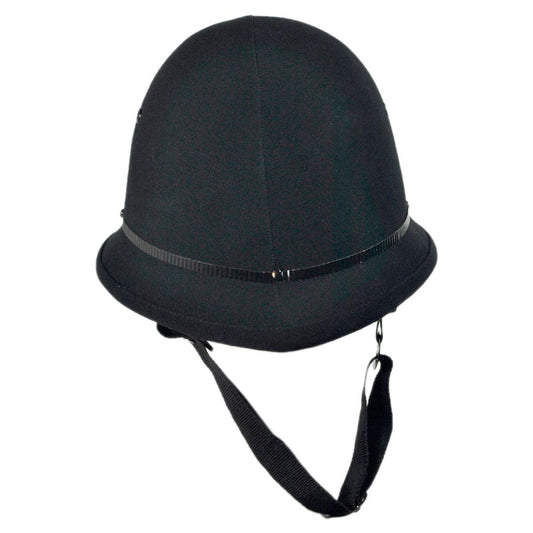 Village Hat Shop | Wholesale UK Bobby Helmet B2B Pre-Pack | B2B155804 | front | BLACK