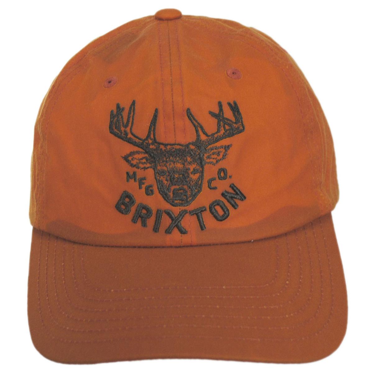 BRIXTON HATS | Berick Waxed Cotton MP Snapback Baseball Cap | 201880 | front | ORANGE