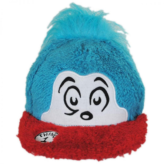 Dr. Seuss | Thing 1 Fuzzy Baseball Cap | 220809 | front | BLUE/RED