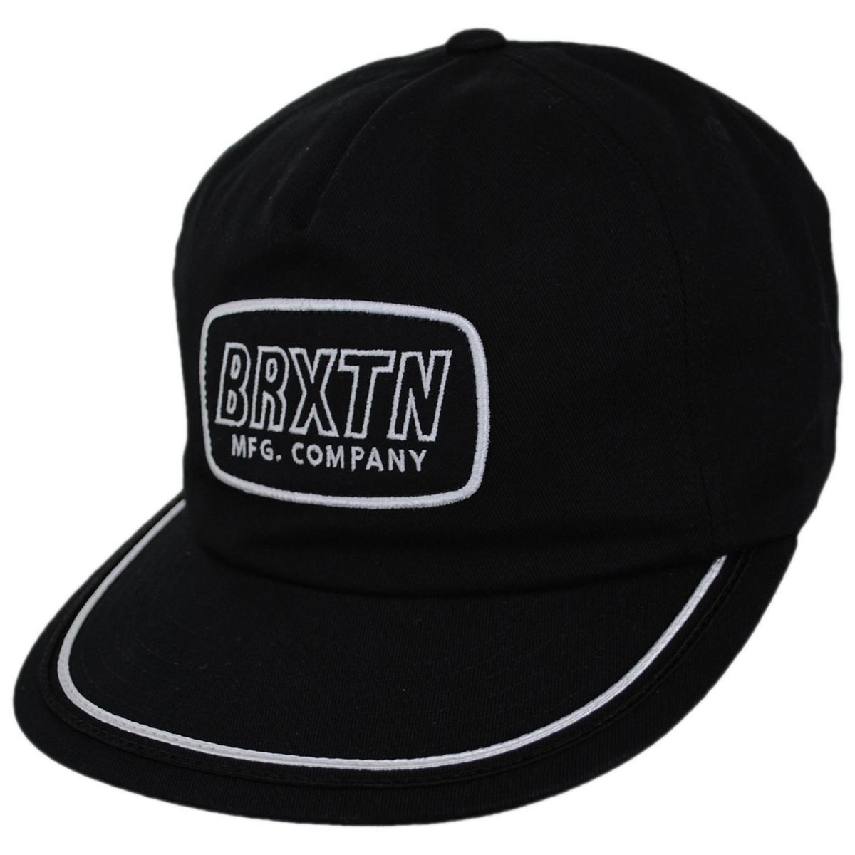 BRIXTON HATS | Telford Cotton HP Snapback Baseball Cap | 201875 | lead | BLACK