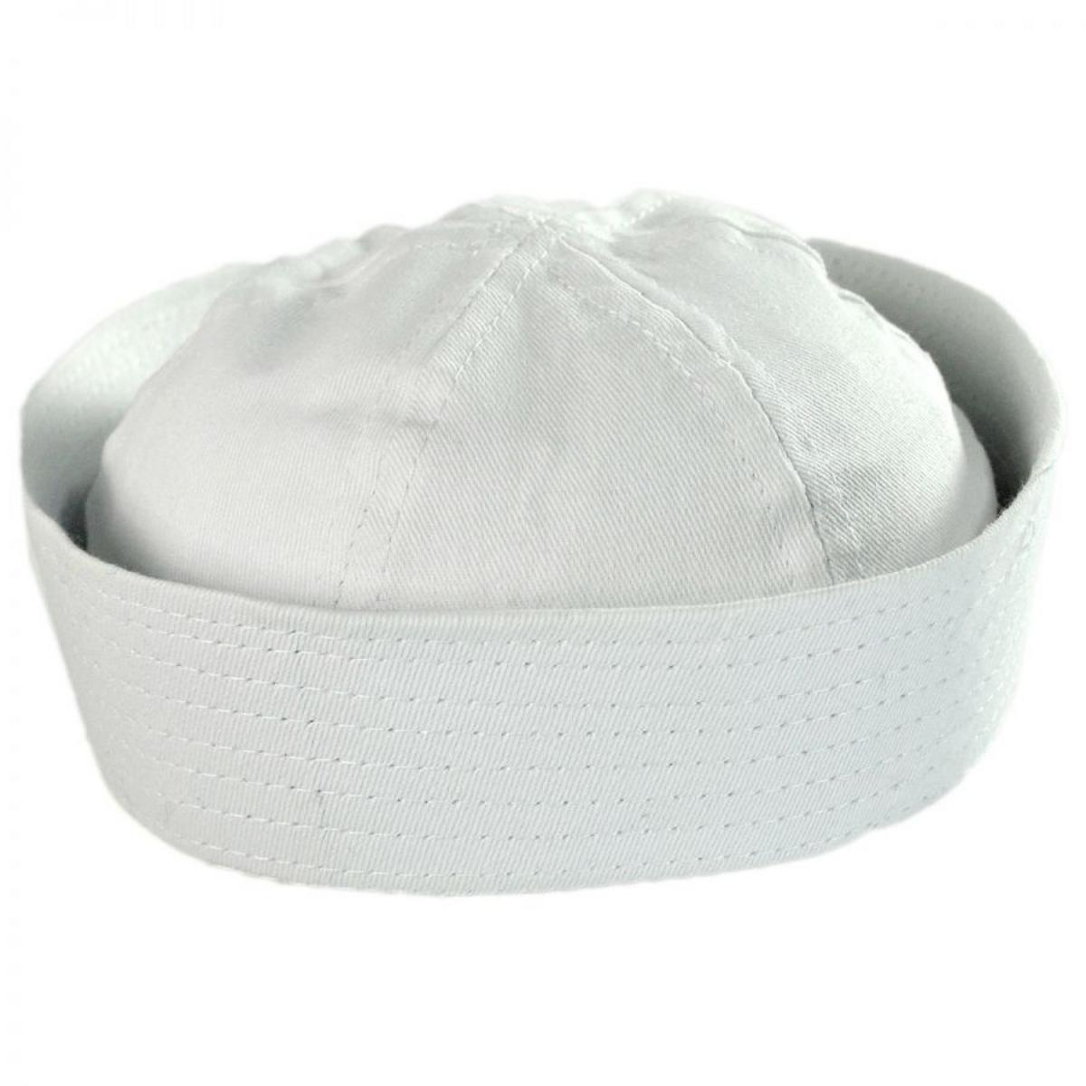 Jacobson | Cotton Sailor Gob Hat | 180200 | lead | WHITE