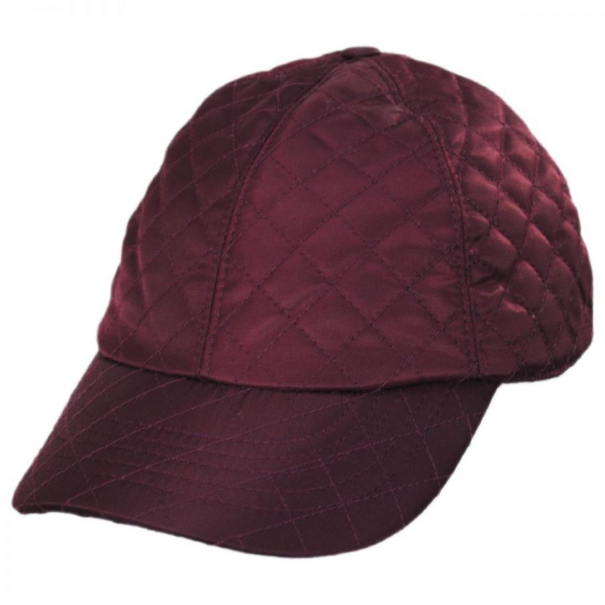 Betmar | Quilted Rain Baseball Cap | 106010 | lead | PLUM