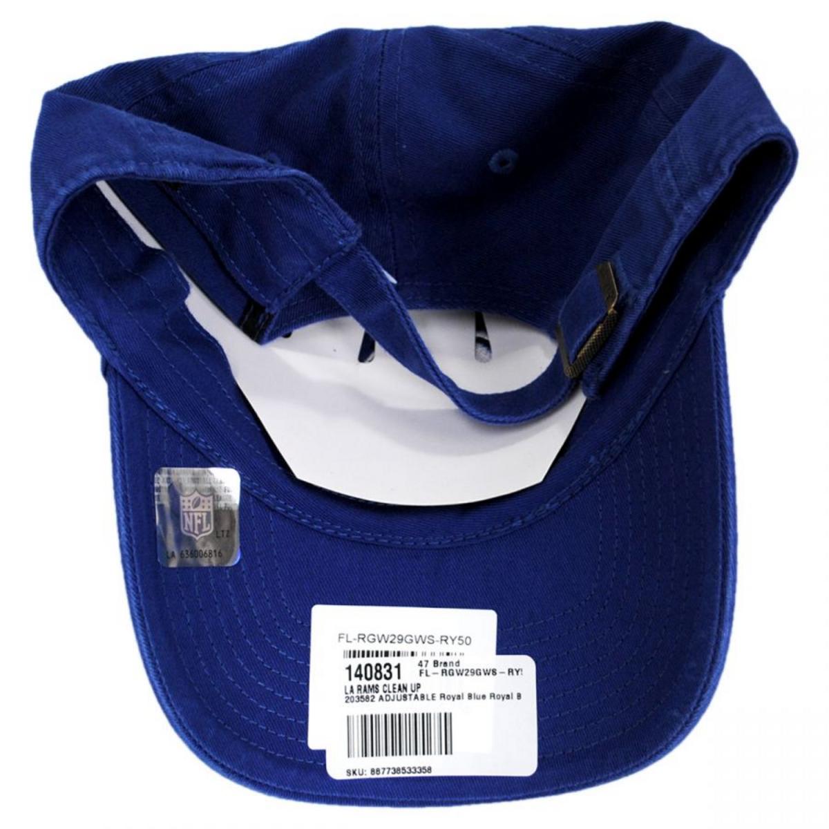 47 Brand | Los Angeles Rams NFL Clean Up Strapback Baseball Cap Dad Hat | 203582 | under | ROYAL