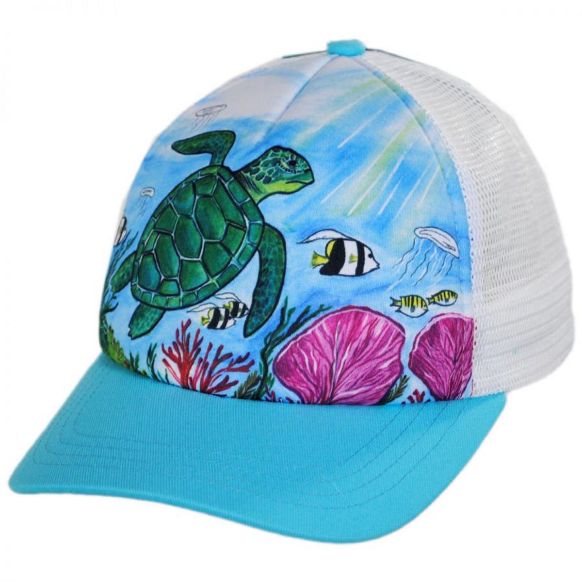 Sunday Afternoons | Child's Sea Turtle Trucker Snapback Baseball Cap