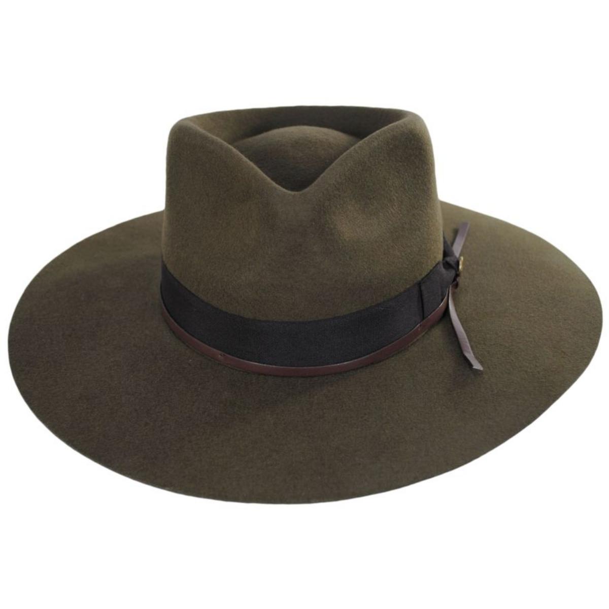 Peter Grimm | Byron Bay Wool Felt Rancher Hat | 136500 | front | OLIVE