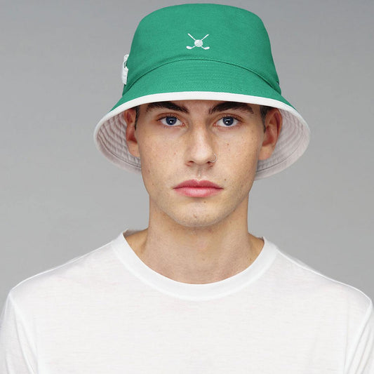 Kangol | Golf Reversible Bucket Hat - FINAL SALE | 185814 | lsmone | GREEN/WHITE