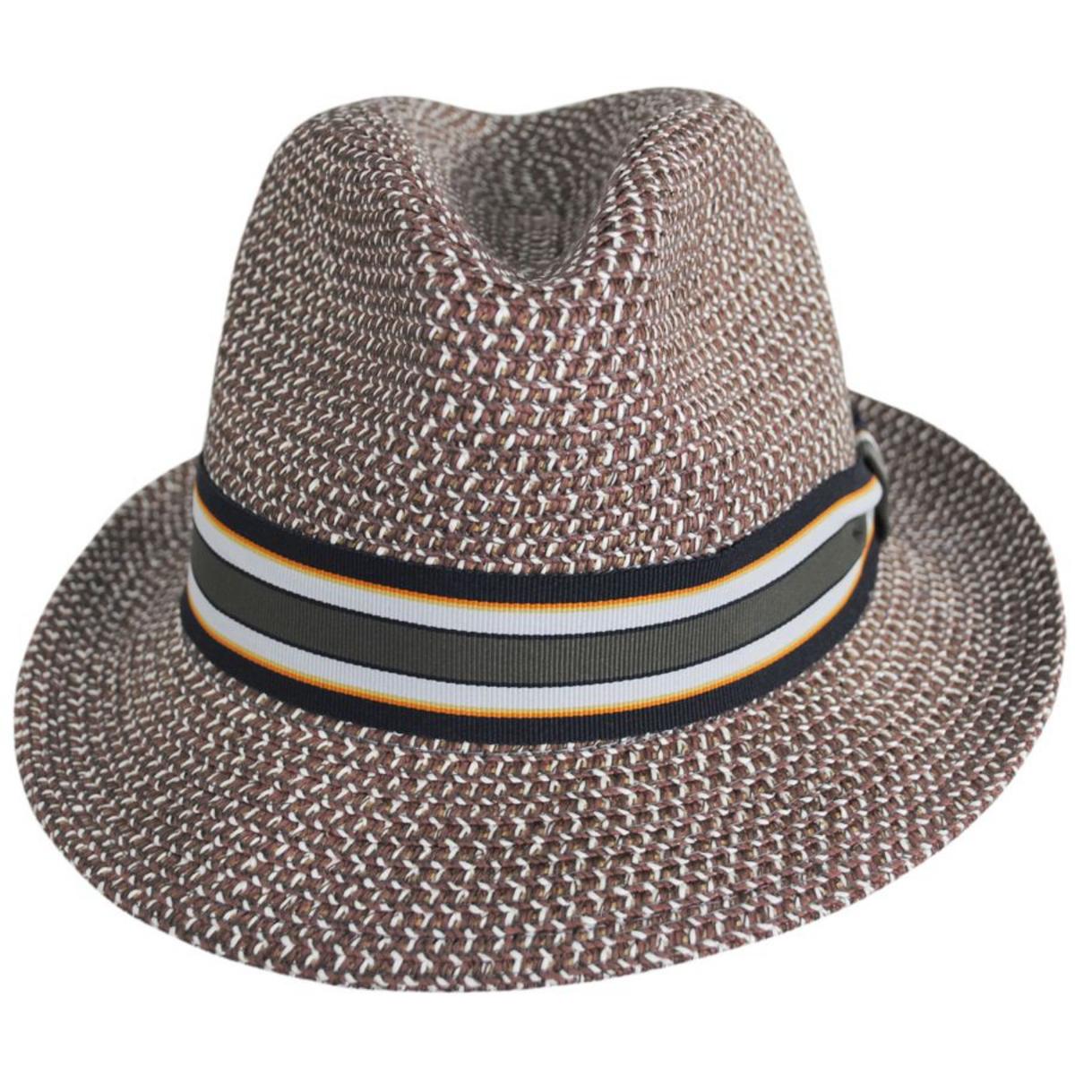Bailey 1922 | Salem Braided Toyo Straw Fedora Hat | 127810 | front | OAK