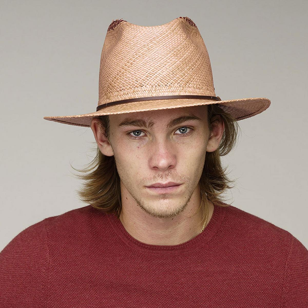 Bailey 1922 | Bystrom Panama Straw Fedora Hat | 127738 | lsmone | TAWNY