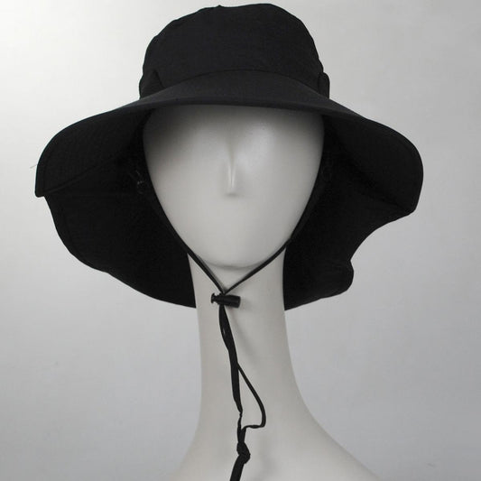 Scala | CLARICE NYLON TRAIL HAT WITH BOW | 106415 | front | BLACK
