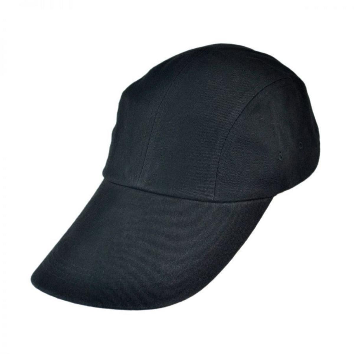 Village Hat Shop | VHS Long Bill Adjustable Baseball Cap | 222440 | lead | BLACK