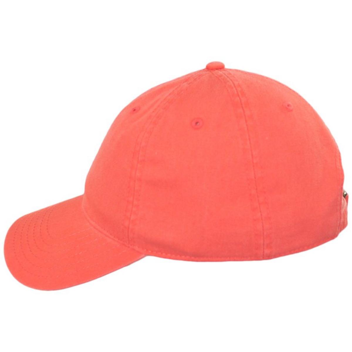 Otto | LoPro Washed Cotton Twill Strapback Baseball Cap Dad Hat | 201407 | profile | CORAL
