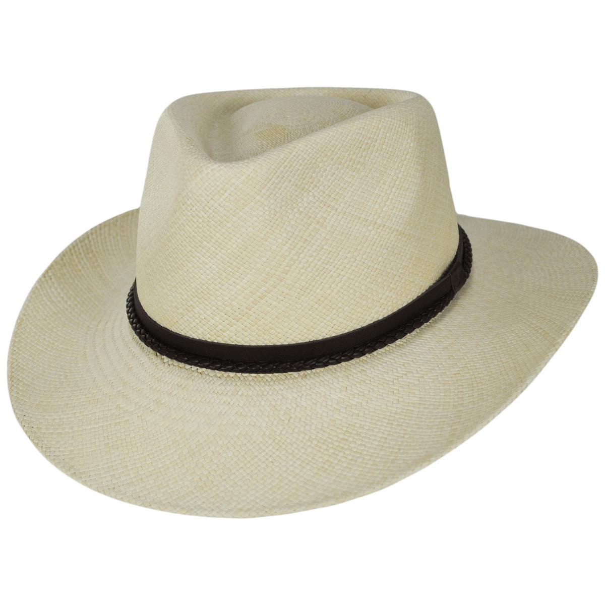 Bigalli | Elegant Shade Panama Straw Outback Hat | 129251 | lead | NATURAL