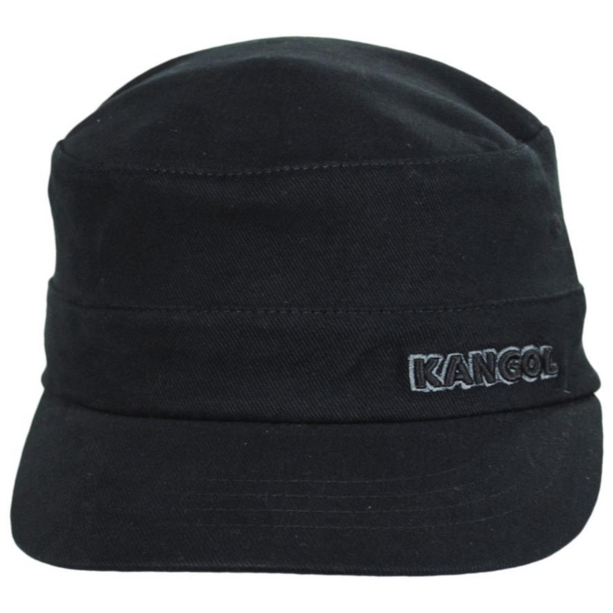 Kangol | Flexfit Cotton Twill Army Cap | 201110 | front | BLACK