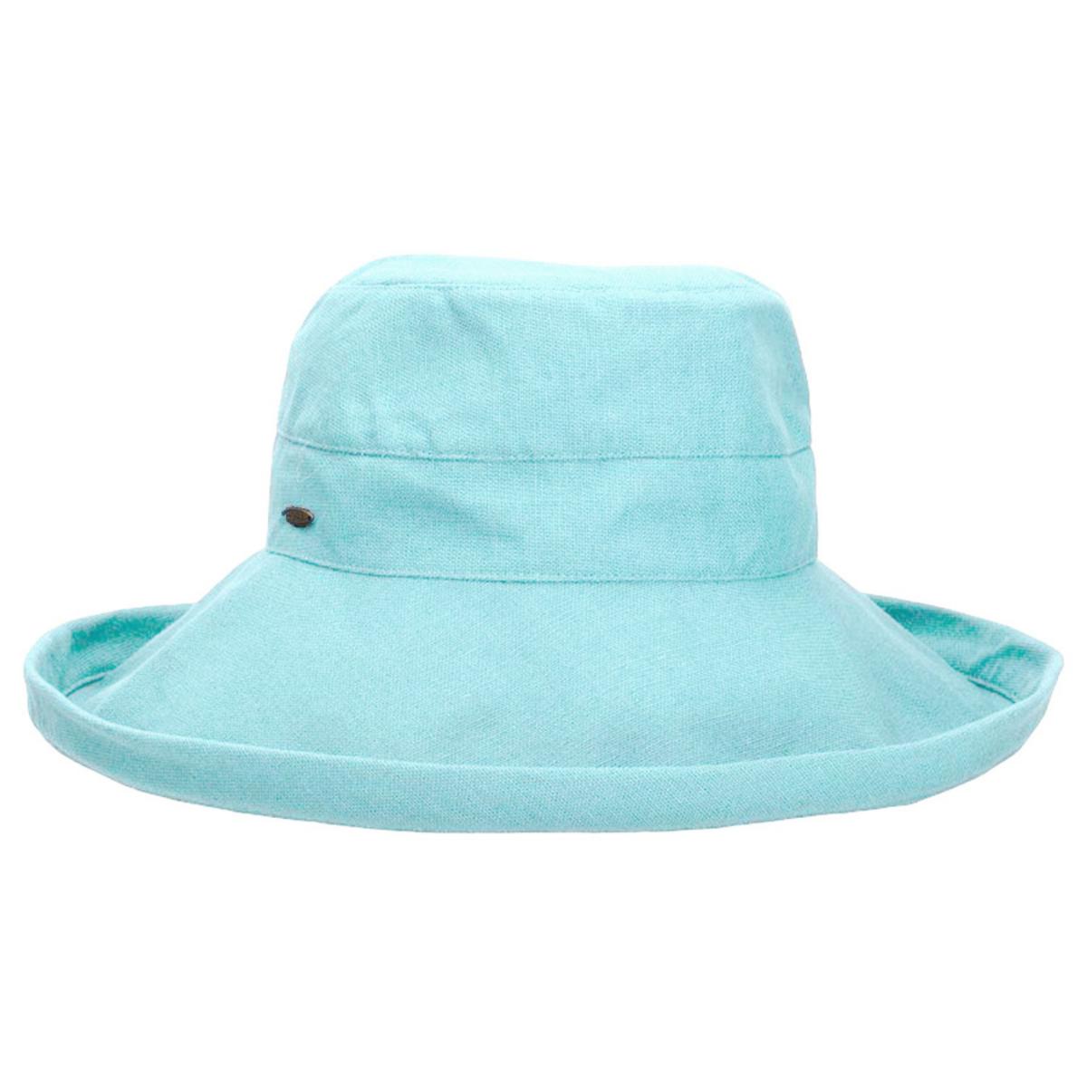 Scala | Lanikai Cotton Sun Hat | 106374 | lead | AQUA