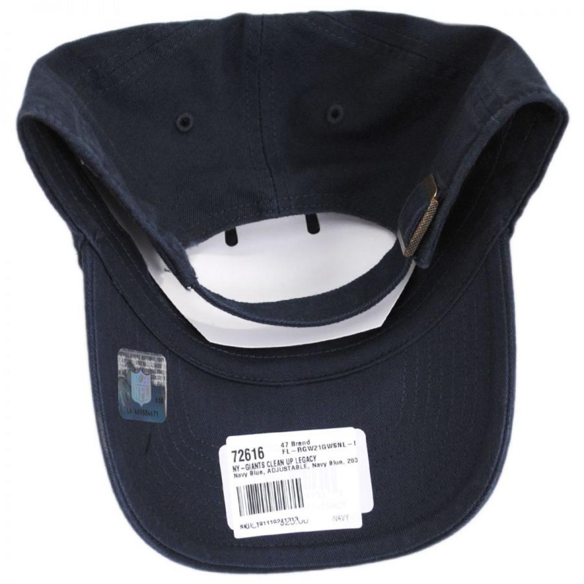 47 Brand | New York Giants NFL Clean Up Legacy Strapback Baseball Cap Dad Hat | 203682 | under | NAVY