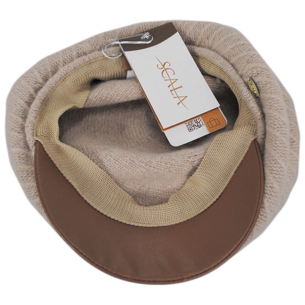 Scala | Alicent Boiled Wool Jockey Cap | 106423 | under | CREAM