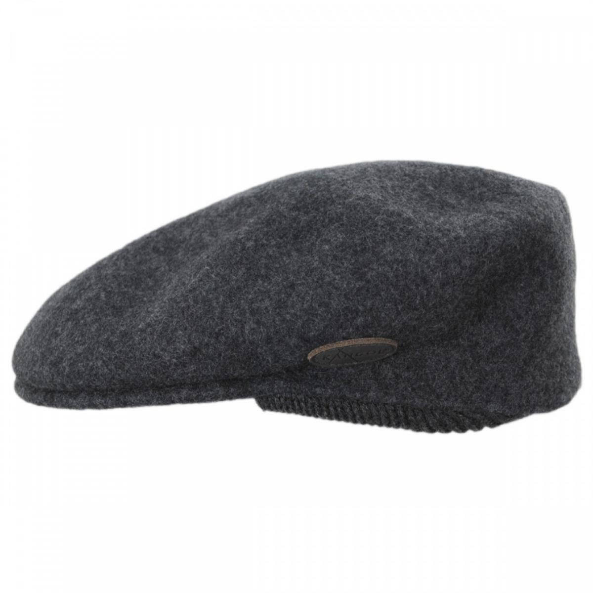 Kangol | Wool 504 Earflap Ivy Cap | 160816 | profile | DARK FLANNEL
