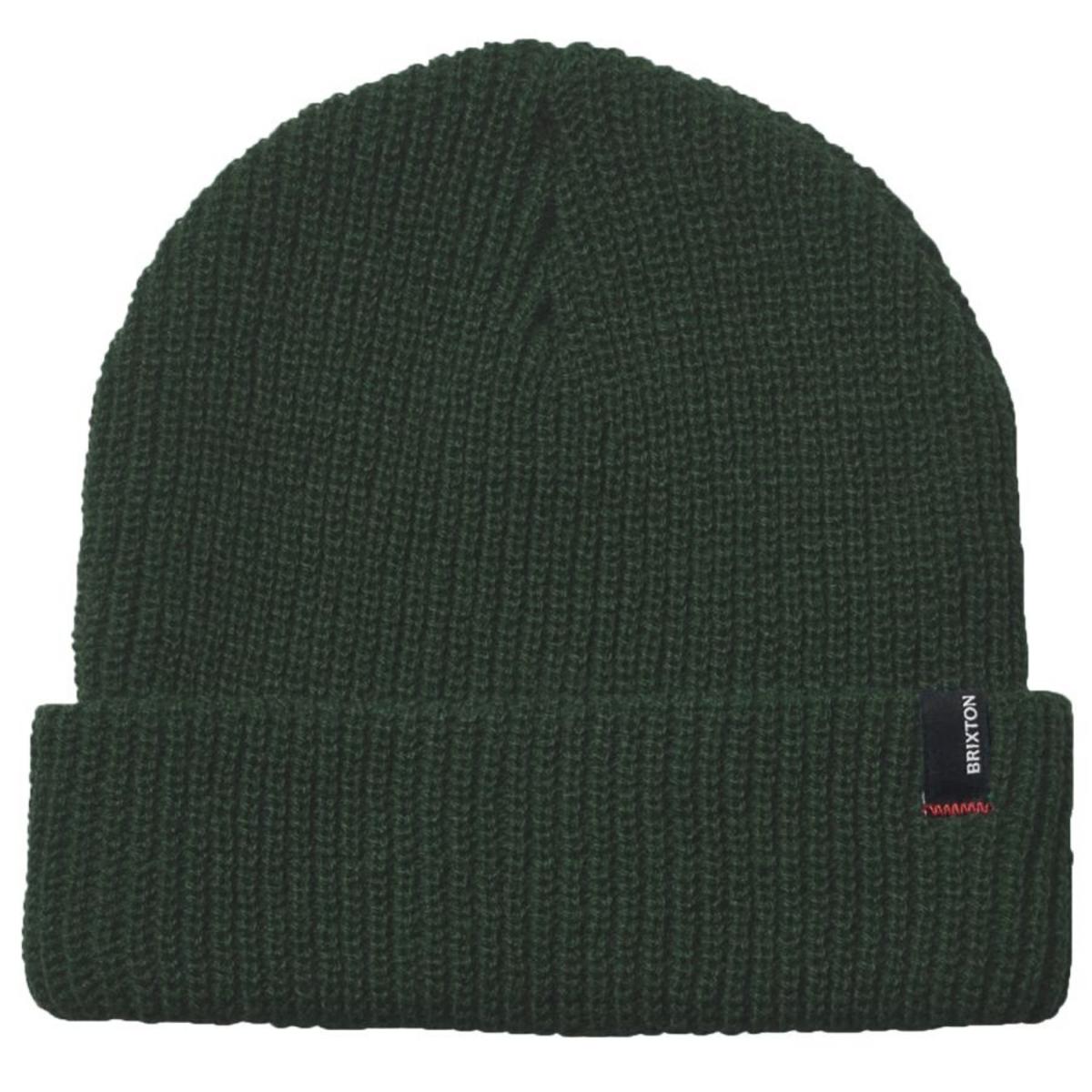 BRIXTON HATS | Heist Knit Beanie Hat | 502706 | lead | FOREST GREEN