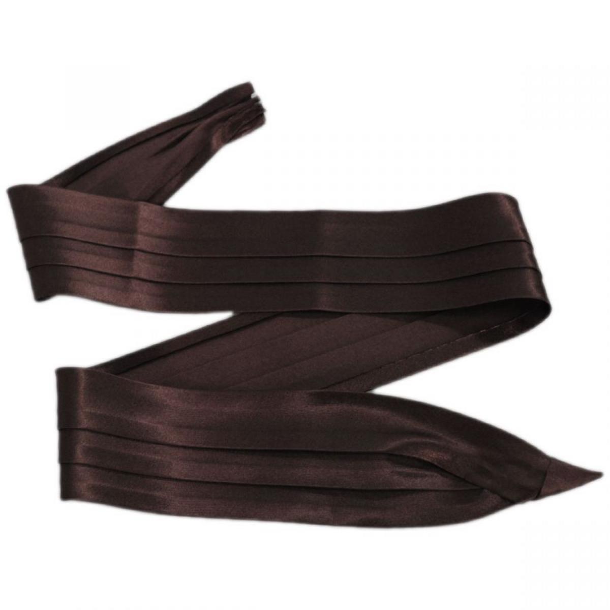 Capas Headwear | 3-Pleat Satin Puggaree Hat Band | 602013 | lead | BROWN