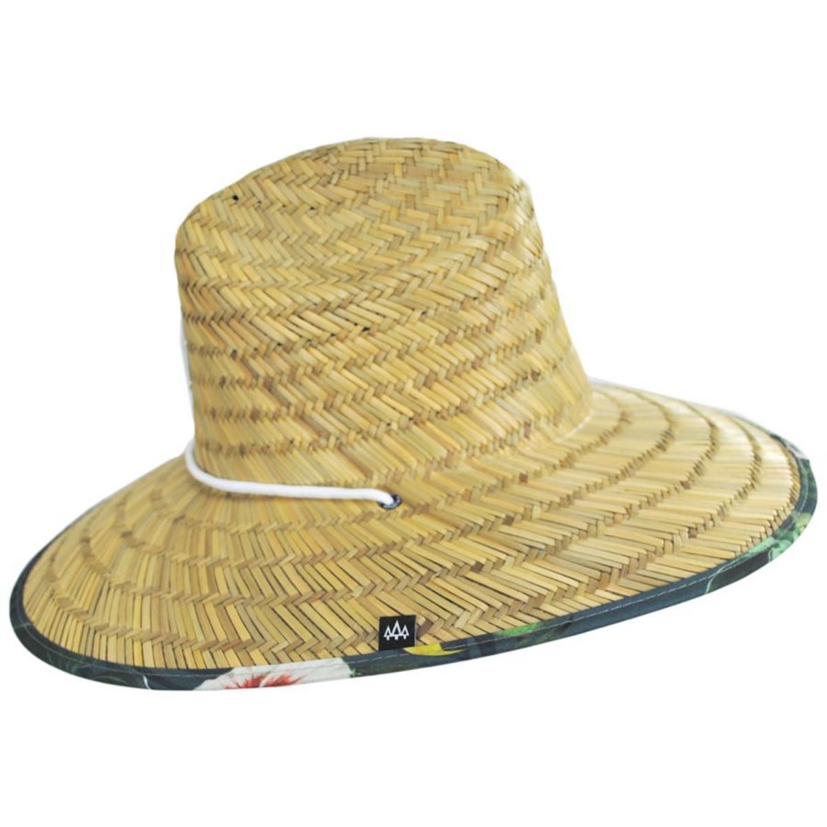 Hemlock Hat Co. | Caicos Rush Straw Lifeguard Hat | 129592 | profile | NATURAL