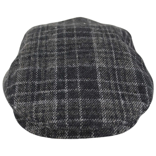 Dorfman Pacific | Alfie Plaid Ivy Cap | 160160 | front | BLACK