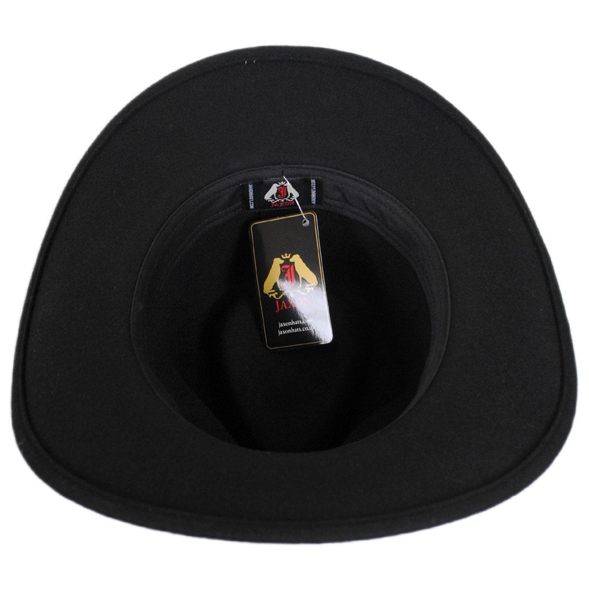 Jaxon Hats | Wholesale Tombstone Wool Felt Cowboy Hat B2B Pre-Pack | B2B135012 | under | BLACK
