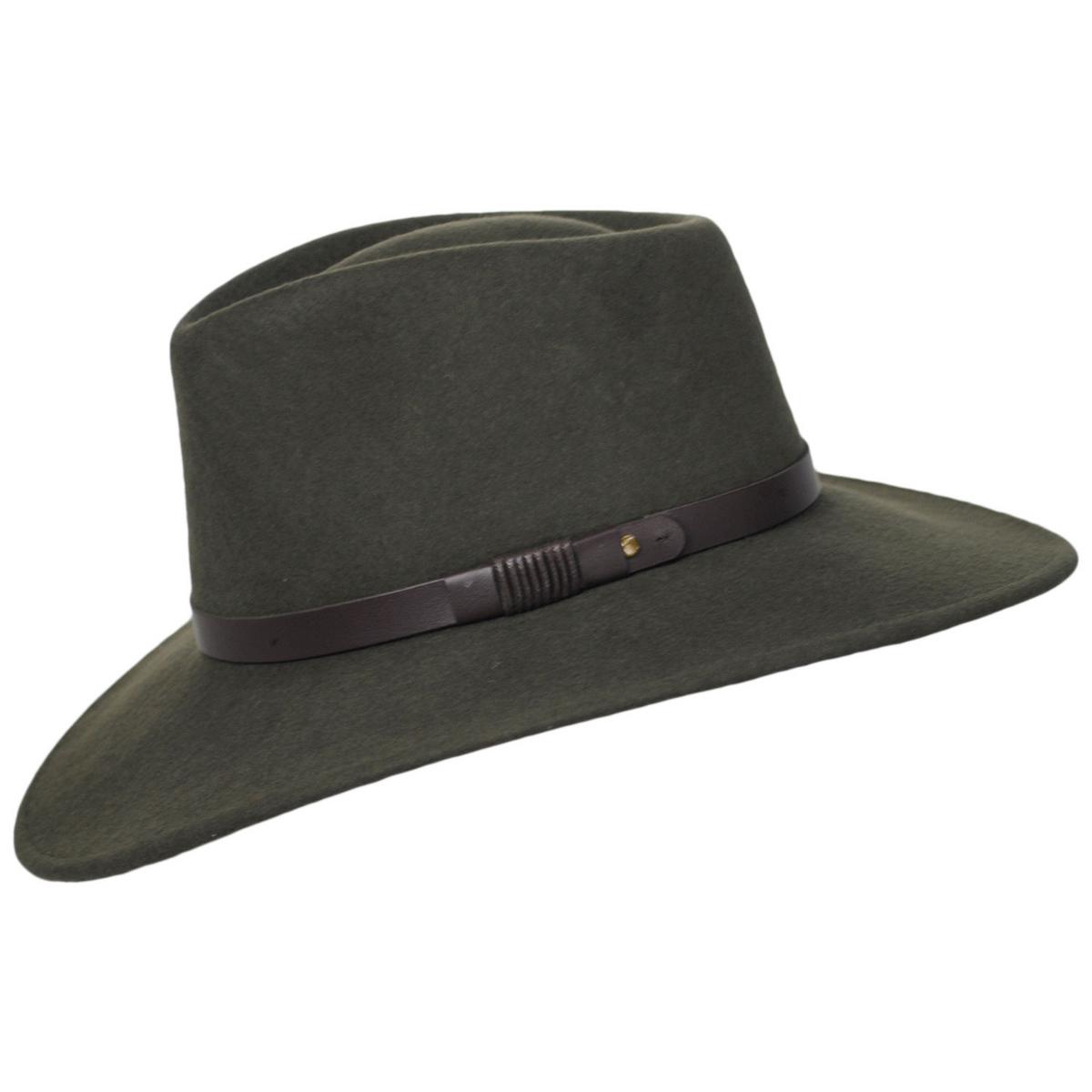 Bigalli | Australian Wool Felt Outback Hat | 131419 | profile | MOSS