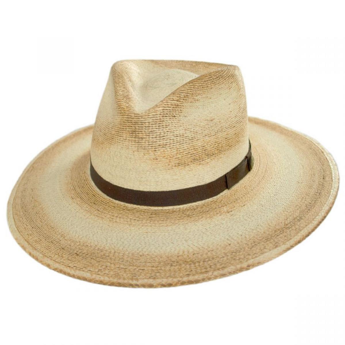 Stetson | Sandy Bay Palm Straw Outback Western Hat | 126977 | lead | FLAMED/BURNED
