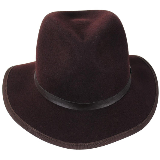 Bailey 1922 | Wanderer Wool Felt Rollable Fedora Hat | 130321 | front | SHALE