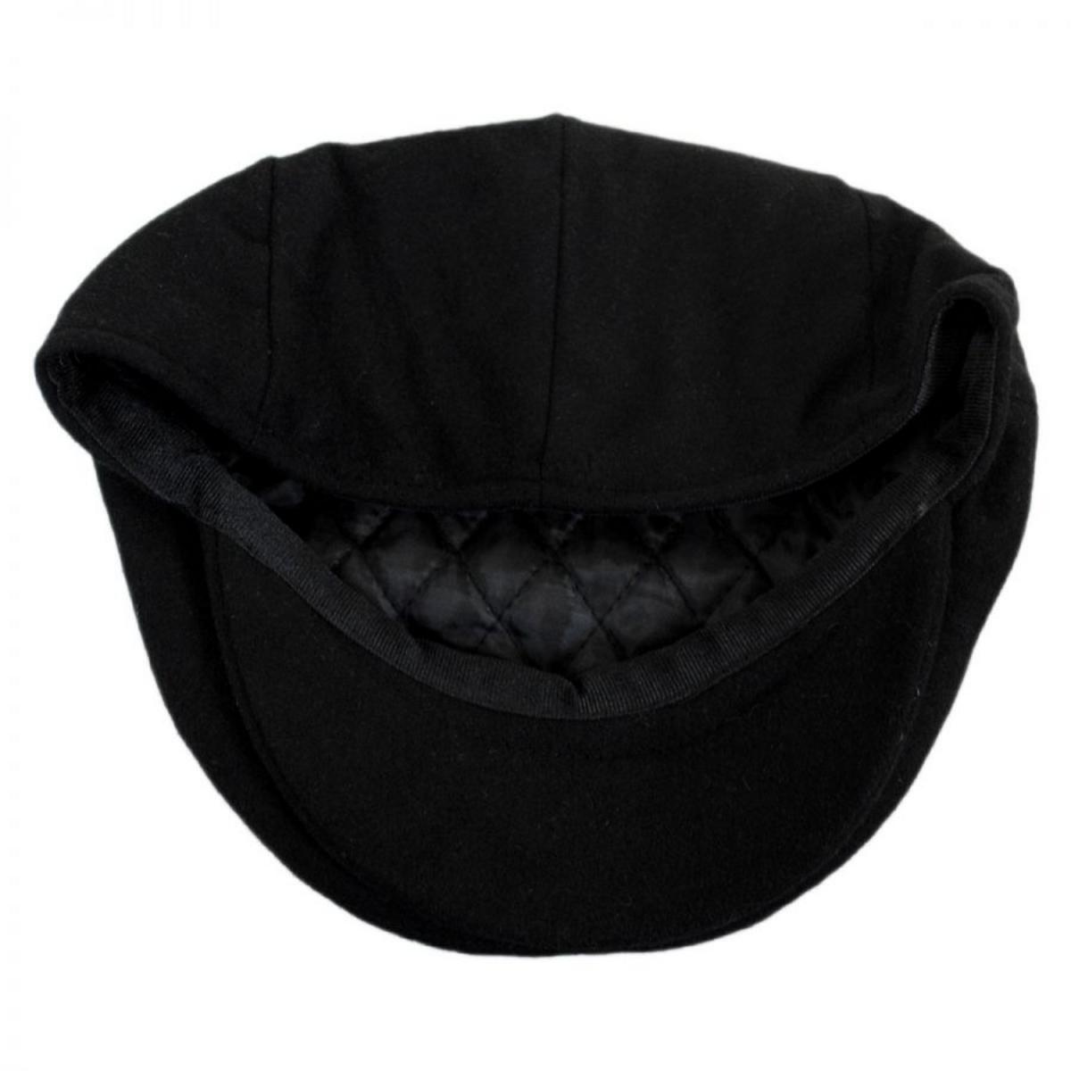 Jaxon Hats | Harlem Wool Blend Ivy Cap | 167733 | under | BLACK