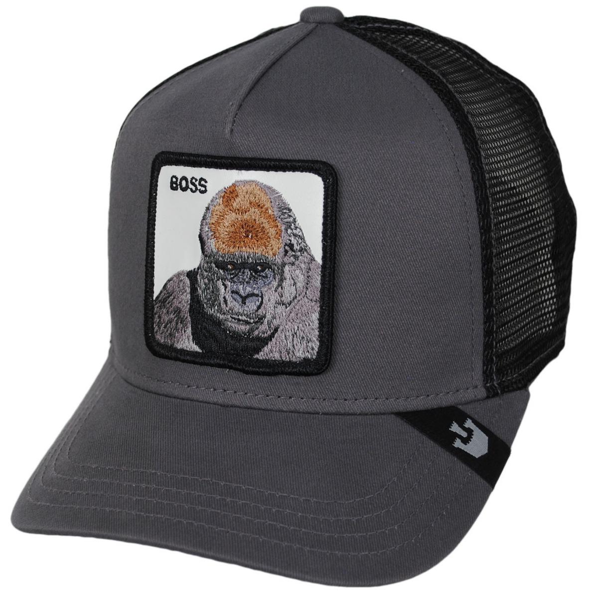 Goorin Bros | Boss Mesh Trucker Snapback Baseball Cap | 200602 | lead | CHARCOAL