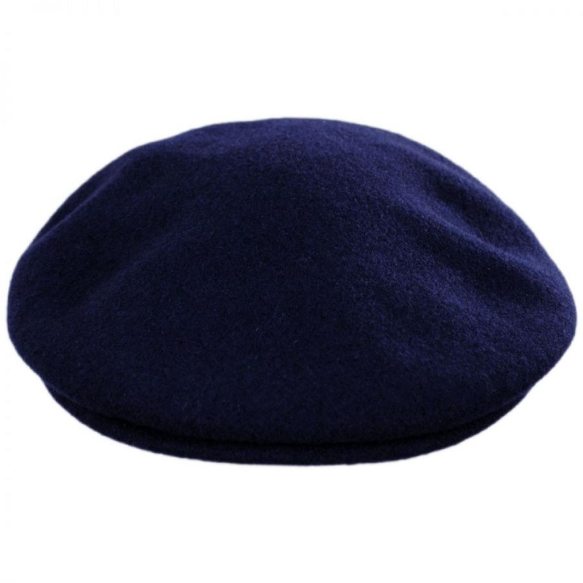 Jaxon Hats | Genuine Wool Ivy Cap | 168201 | front | NAVY BLUE