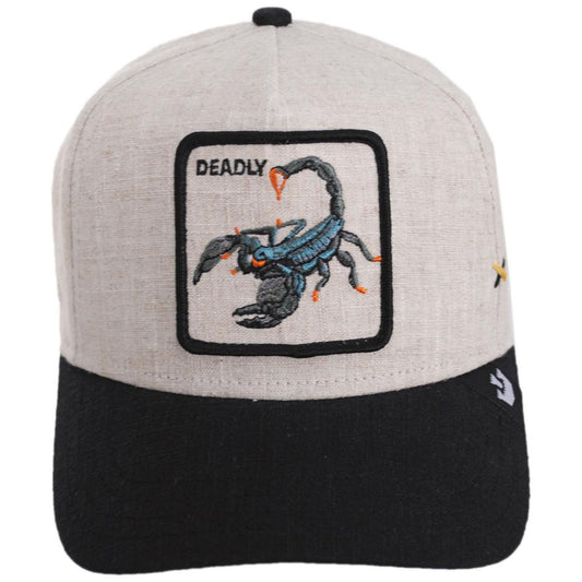 Goorin Bros | Lethal Linen Snapback Baseball Cap | 200717 | front | BLACK