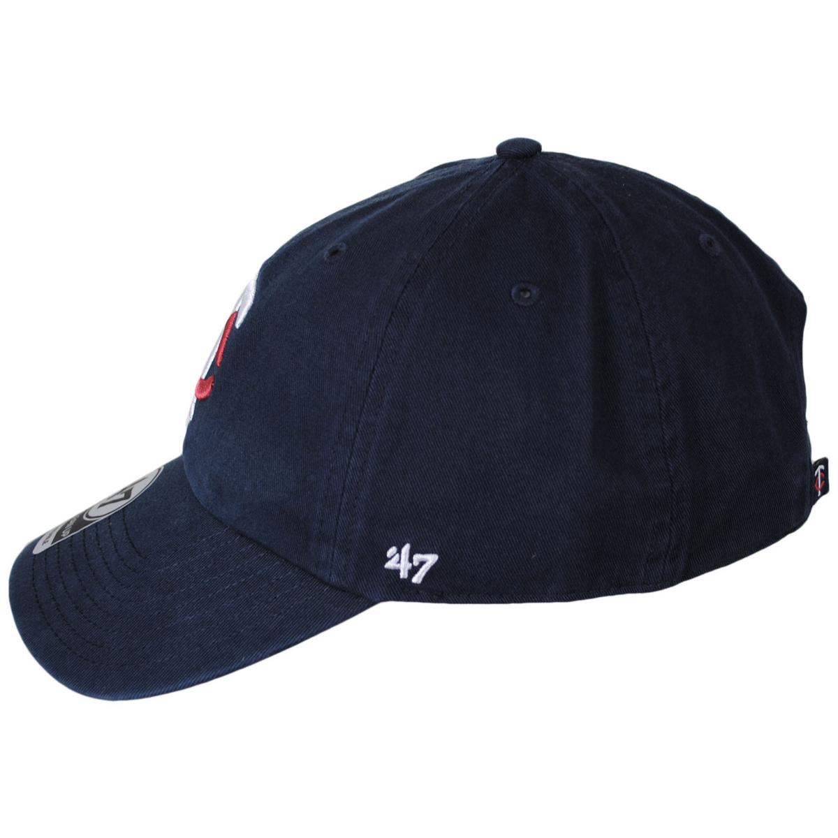 47 Brand | Minnesota Twins MLB Clean Up Strapback Baseball Cap Dad Hat | 203431 | profile | NAVY