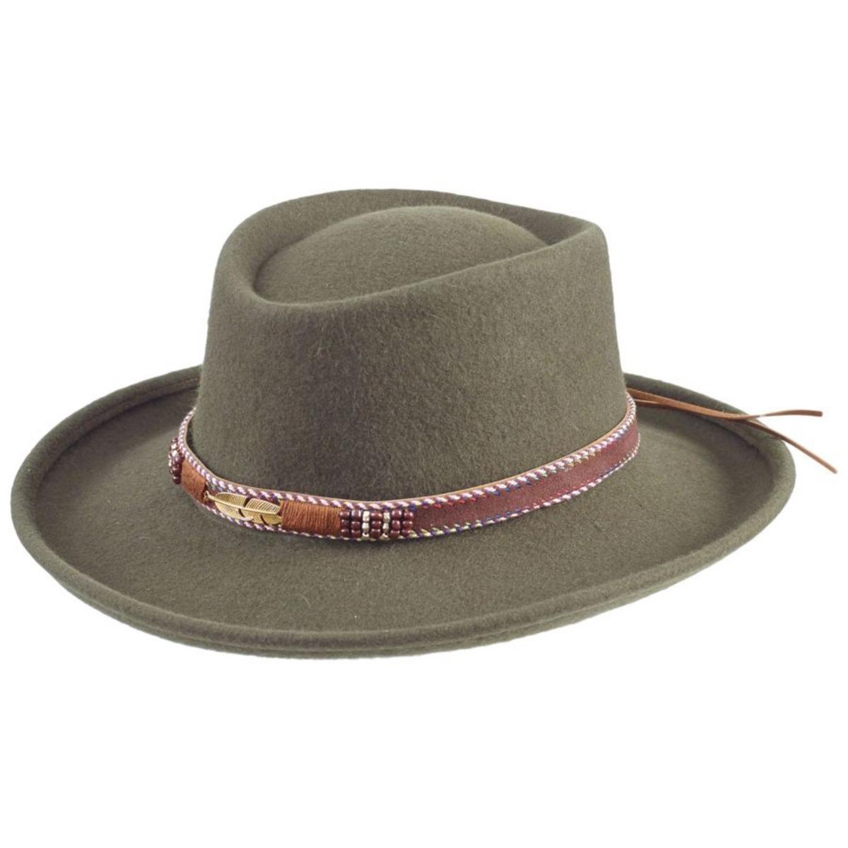 Toucan Collection | Belted Southwest Gambler Hat - Made to Order | 125842 | lead | LODEN