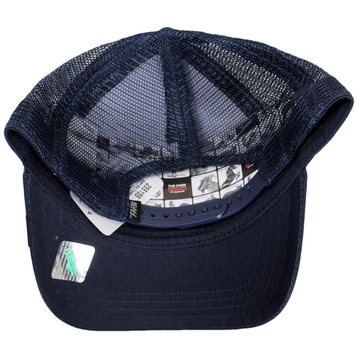 Goorin Bros | Shark Bite Trucker Snapback Baseball Cap | 200411 | under | NAVY BLUE