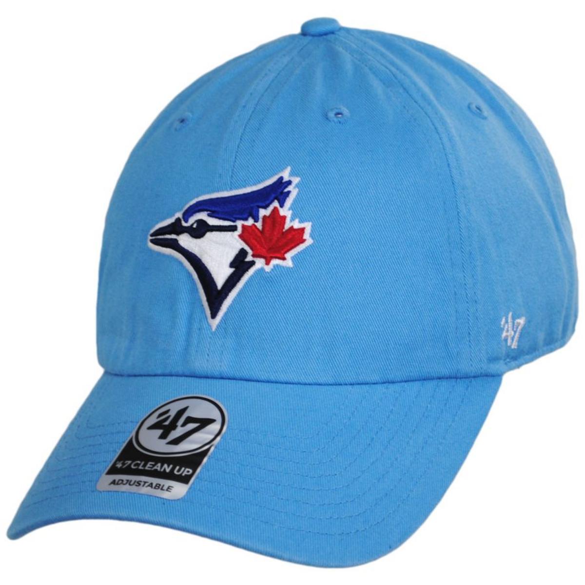 47 Brand | Toronto Blue Jays MLB Clean Up Strapback Baseball Cap Dad Hat | 203451 | lead | COLUMBIA