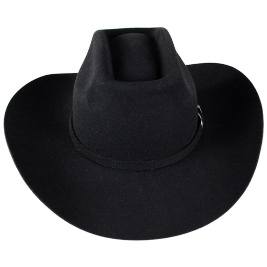 BRIXTON HATS | Prescott Wool Felt Cowboy Hat | 135674 | front | BLACK