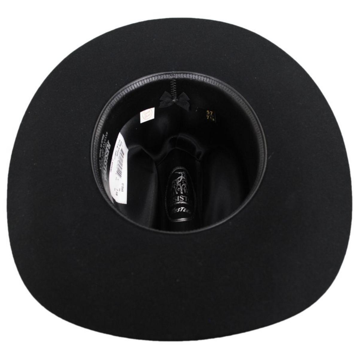 Resistol | George Strait Collection City Limits 6X Fur Felt Western Hat | 130642 | under | BLACK