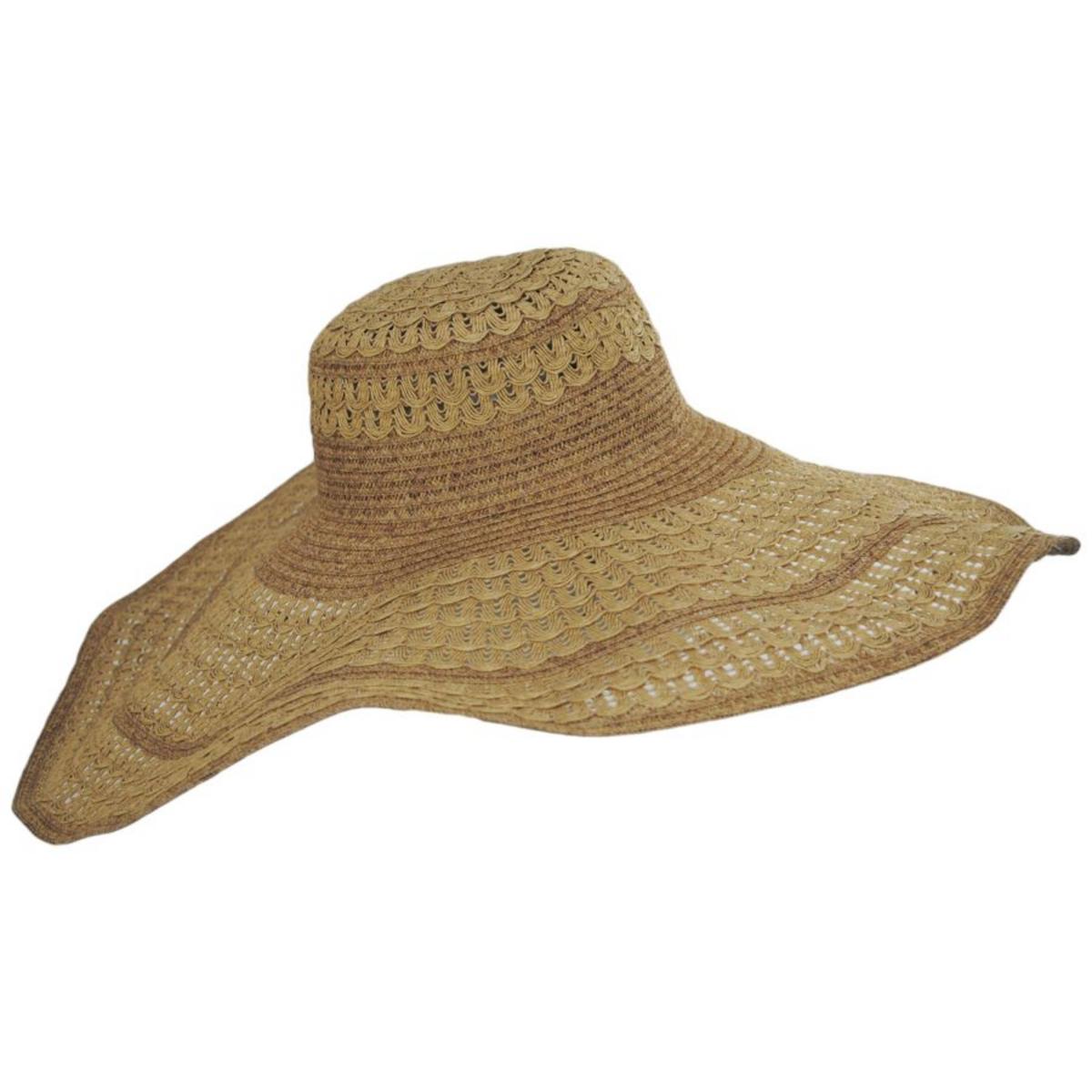 San Diego Hat Company | For The Gram Toyo Braid Floppy Sun Hat | 103664 | profile | NATURAL