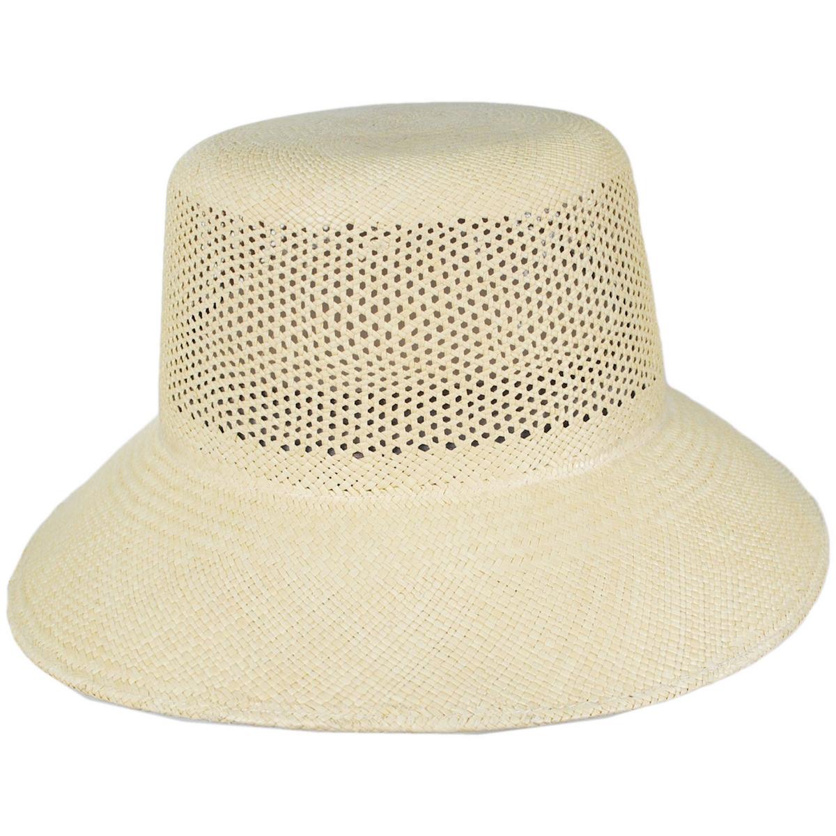 BRIXTON HATS | Lopez Vent Crown Panama Straw Sun Hat | 104052 | profile | SAND