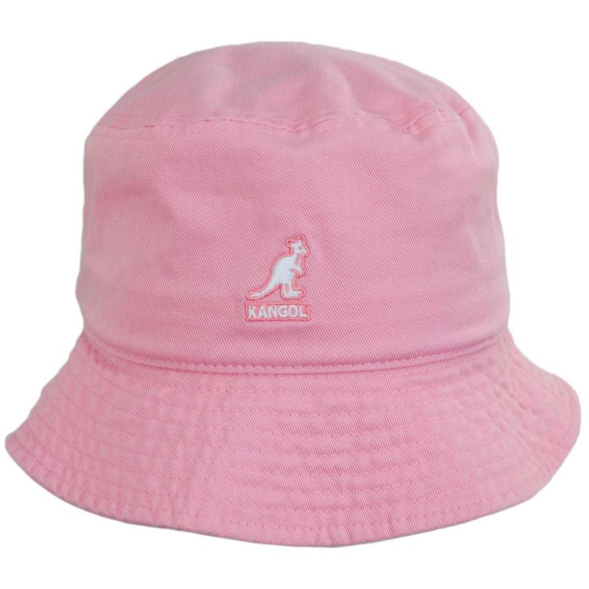Kangol | Washed Cotton Bucket Hat - SS24 | 185701SS24 | front | PEPTO