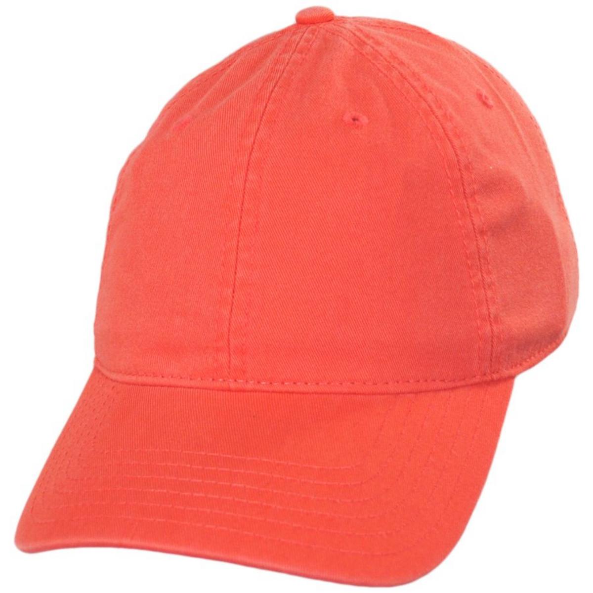 Otto | LoPro Washed Cotton Twill Strapback Baseball Cap Dad Hat | 201407 | lead | CORAL