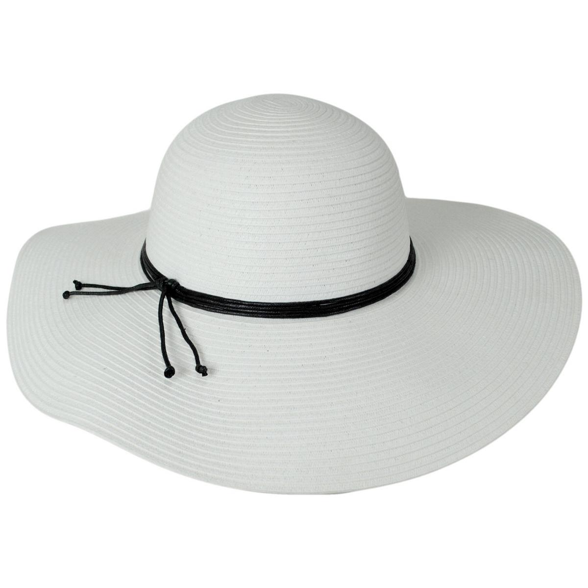 Bigalli | Floppy Summer Toyo Braid Swinger Sun Hat | 104710 | lead | WHITE