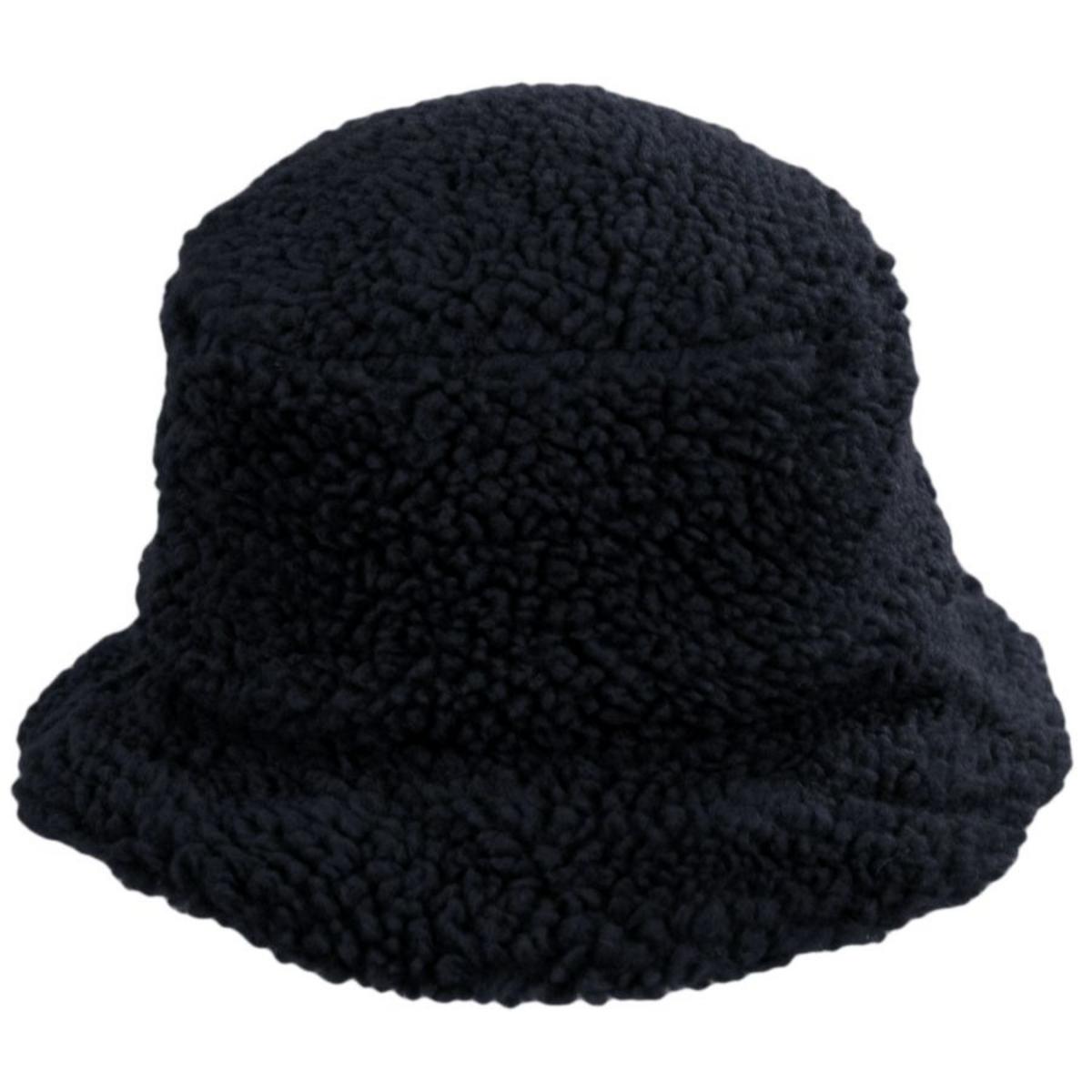 Scala | Kirsten Berber Fleece Bucket Hat | 106431 | front | BLACK