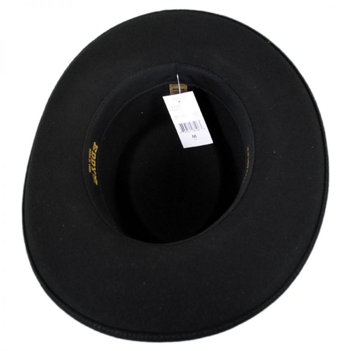 Eddy Bros | Western Wool Felt Gambler Hat | 130175 | under | BLACK
