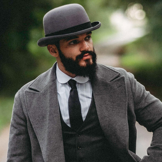 Jaxon Hats | English Wool Felt Bowler Hat | 132055 | lsmone | GREY/BLACK