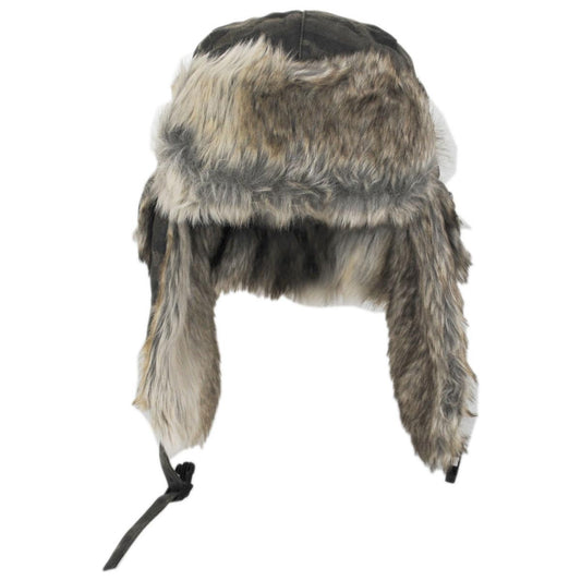 Dorfman Pacific | Zandar Weathered Cotton Trooper Hat | 400254 | front | CAMO