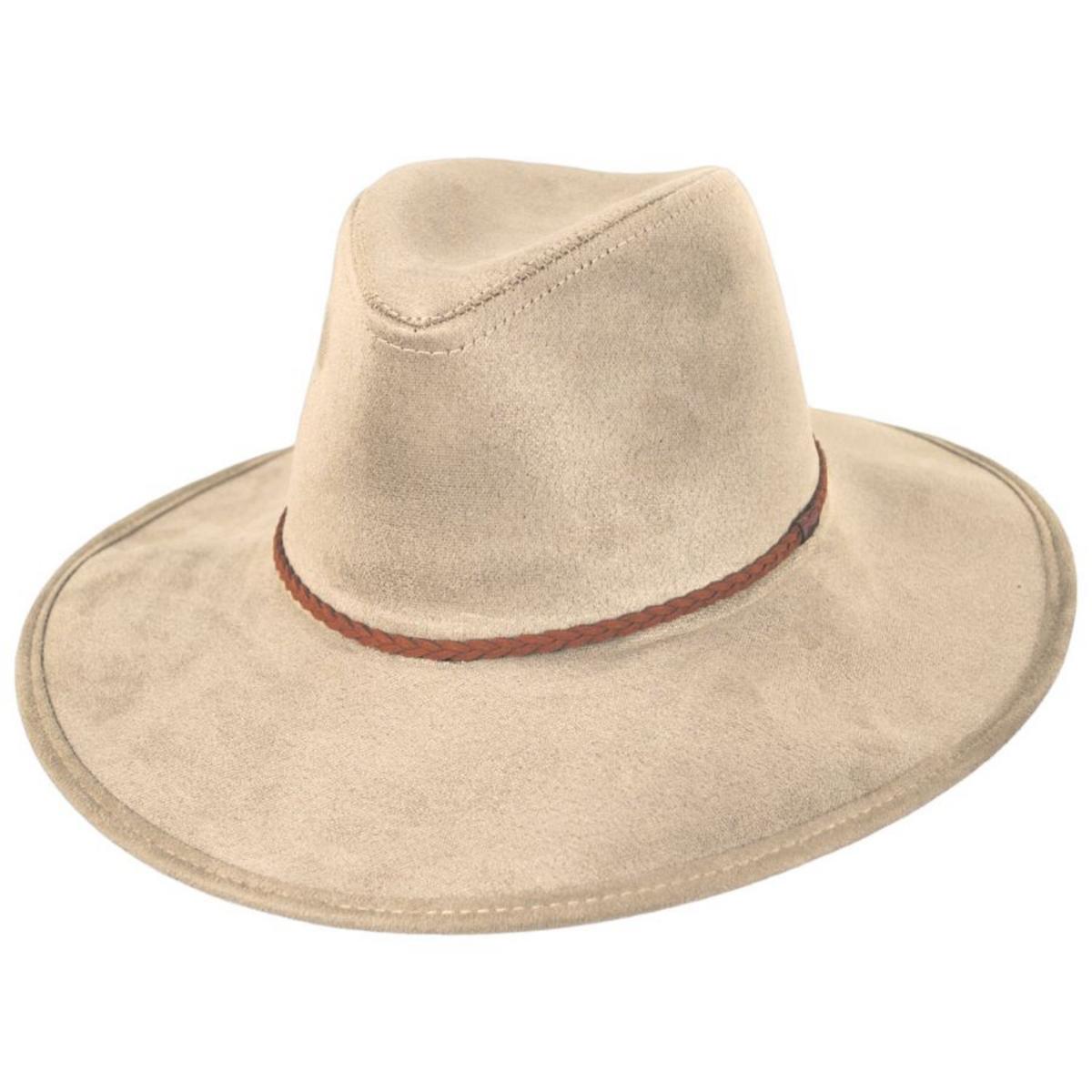 Toucan Collection | Vegan Suede Safari Fedora Hat