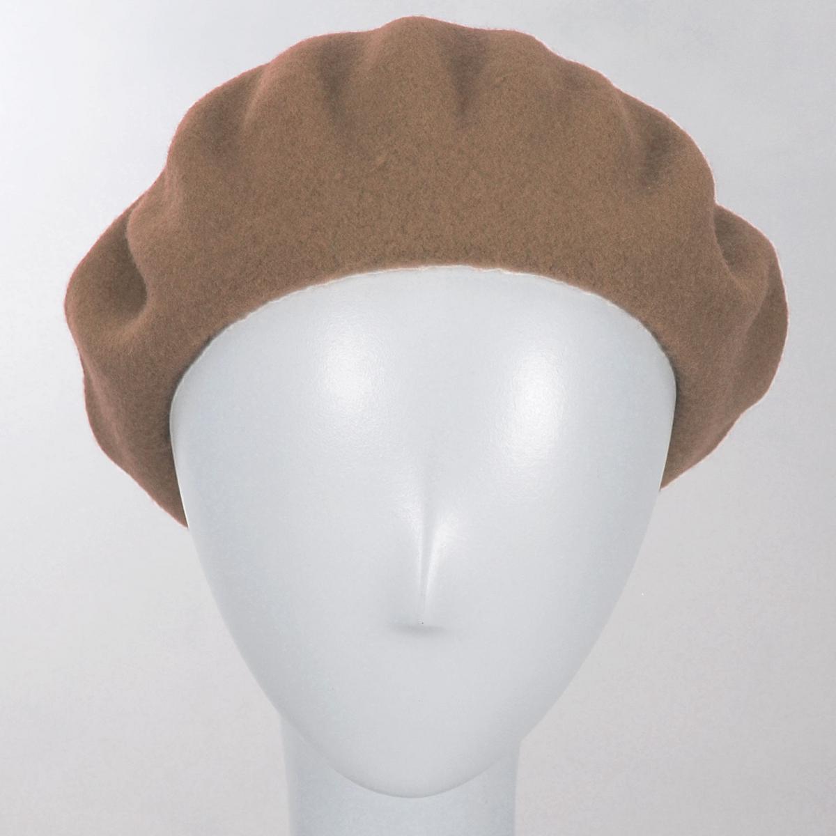 Parkhurst | Classic Wool Beret | 151124 | front | WARM TAN
